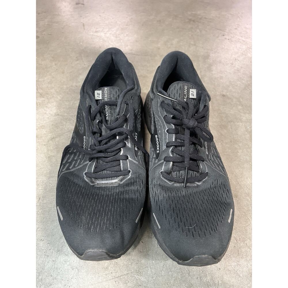 Brooks Adrenaline Mens GTS 21 Running Shoes - Triple Black - Size 11 D - Picture 2 of 10
